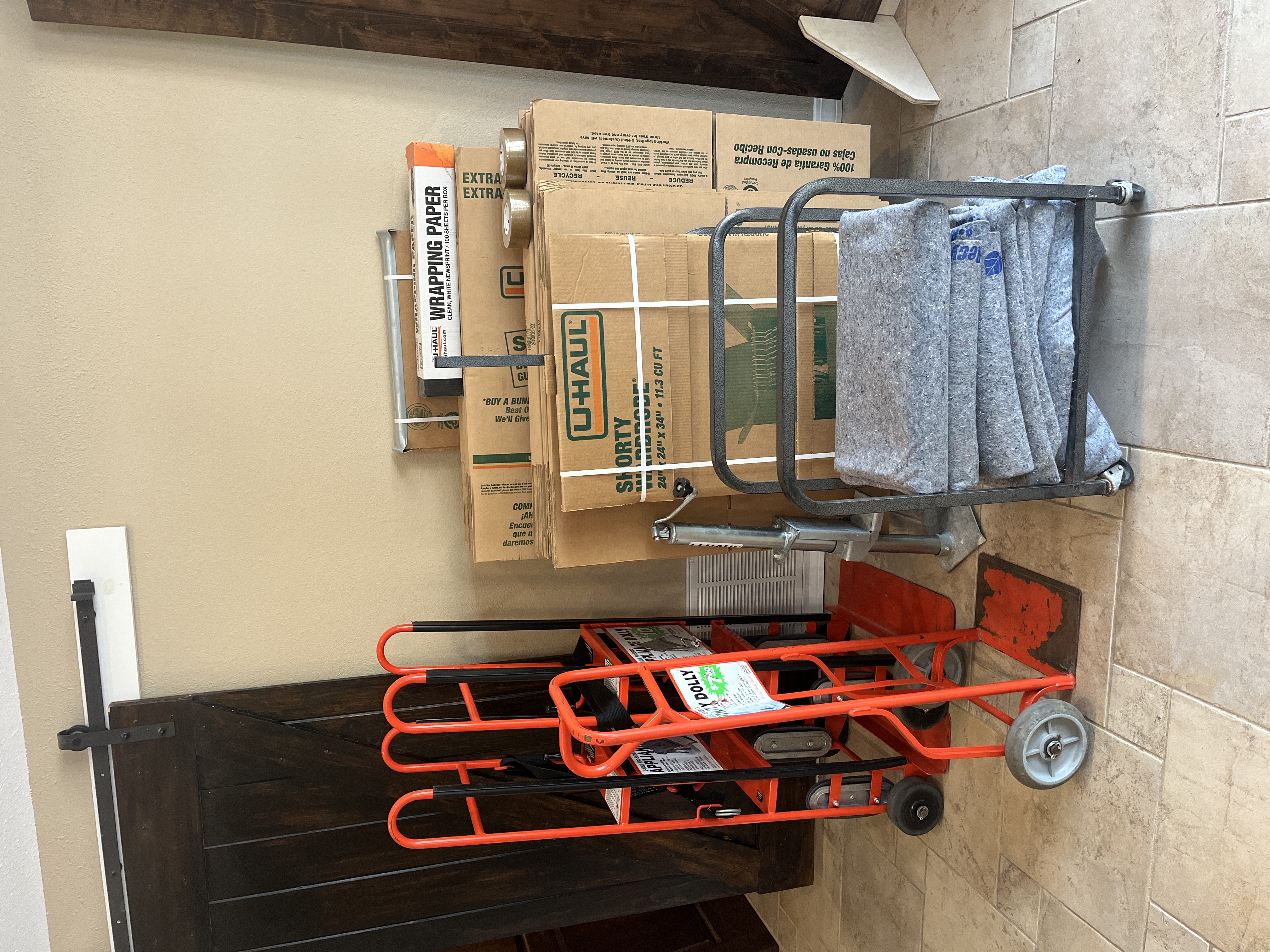 Uhaul moving supplies at locked up storage in greenwood arkansas